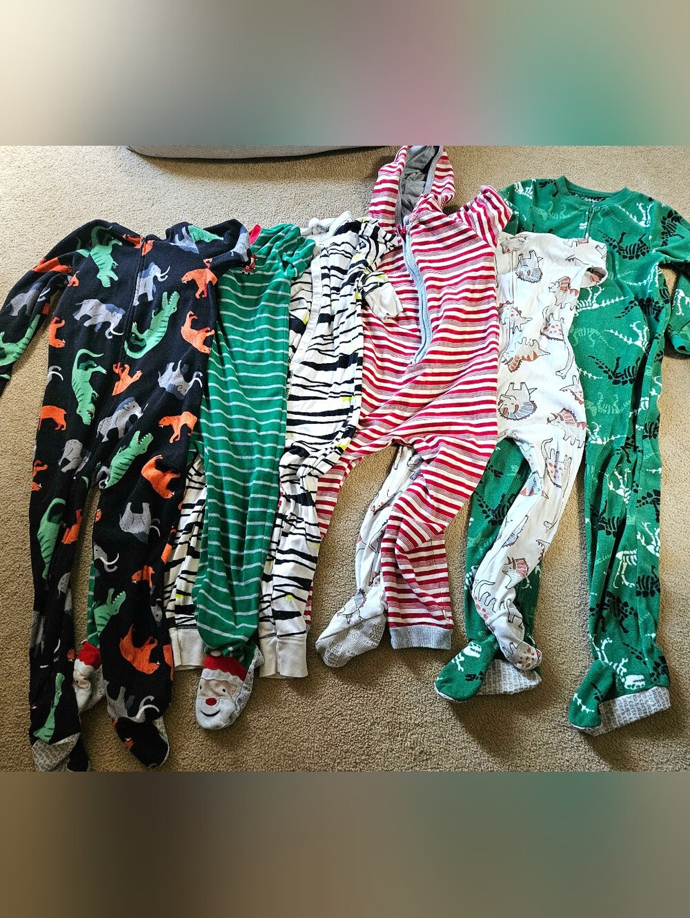 5T/6T Kids Footed Pajama Bundle